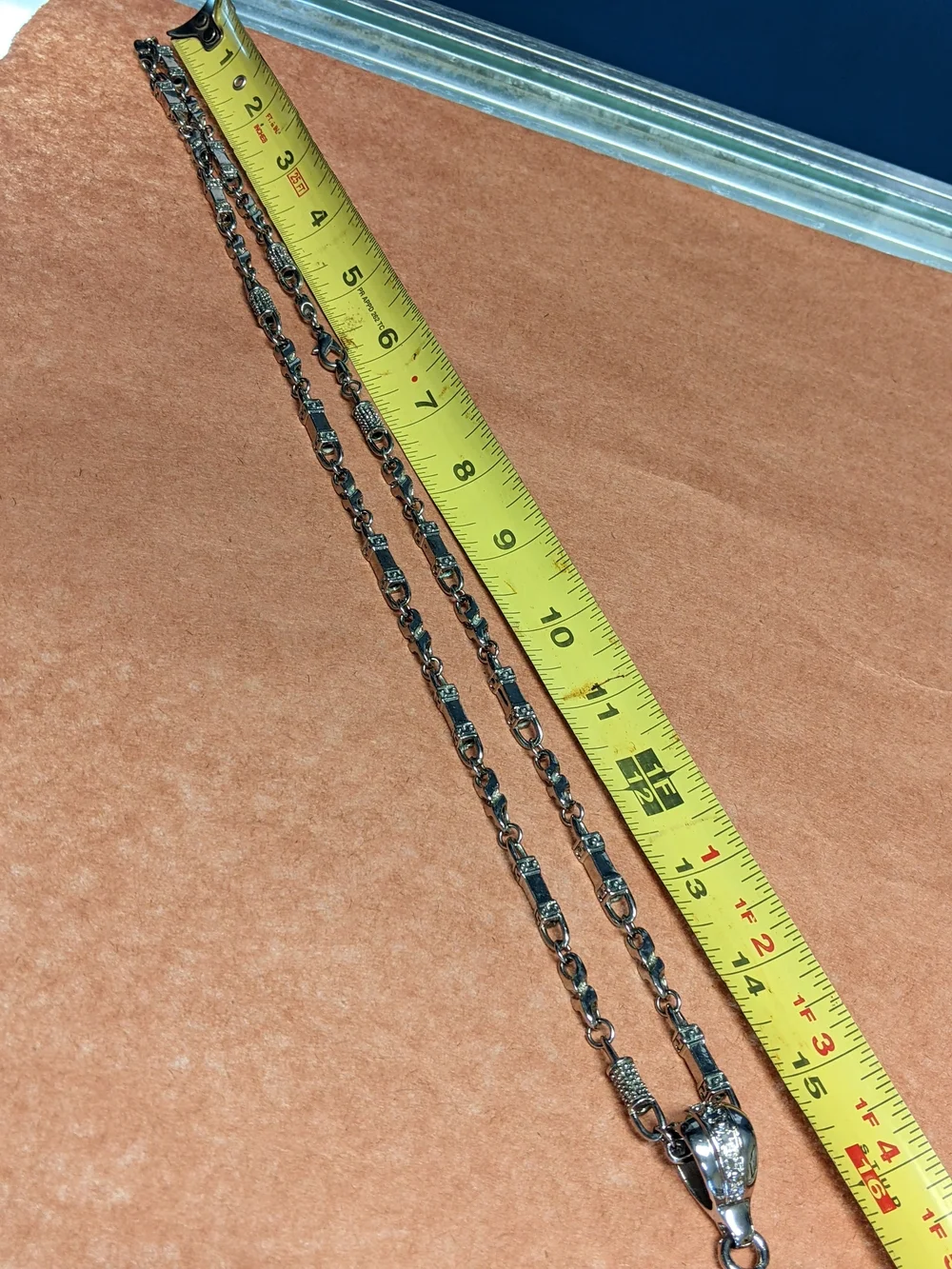 Men's Heraldic Or Fleur-De-Lis Style Cross Pendant Stainless SteelUsed Like New